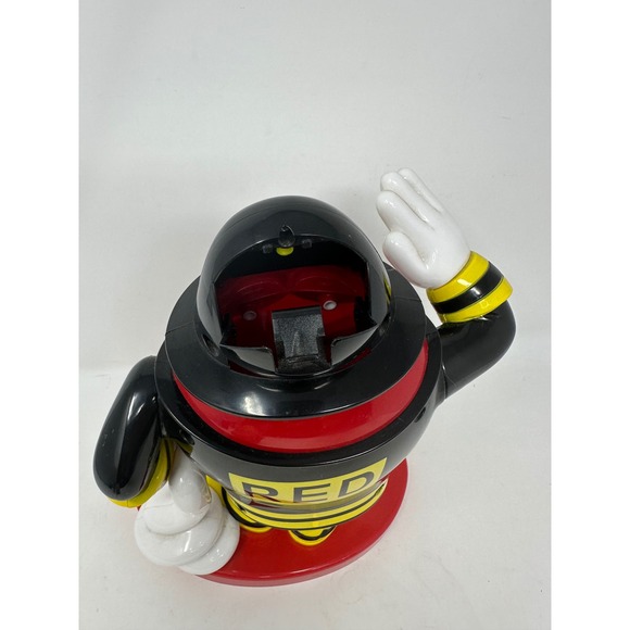 M&M's World Red Fireman Firefighter Candy Dispenser 2000837648 Red Black Yellow - Picture 4 of 6